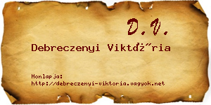 Debreczenyi Viktória névjegykártya